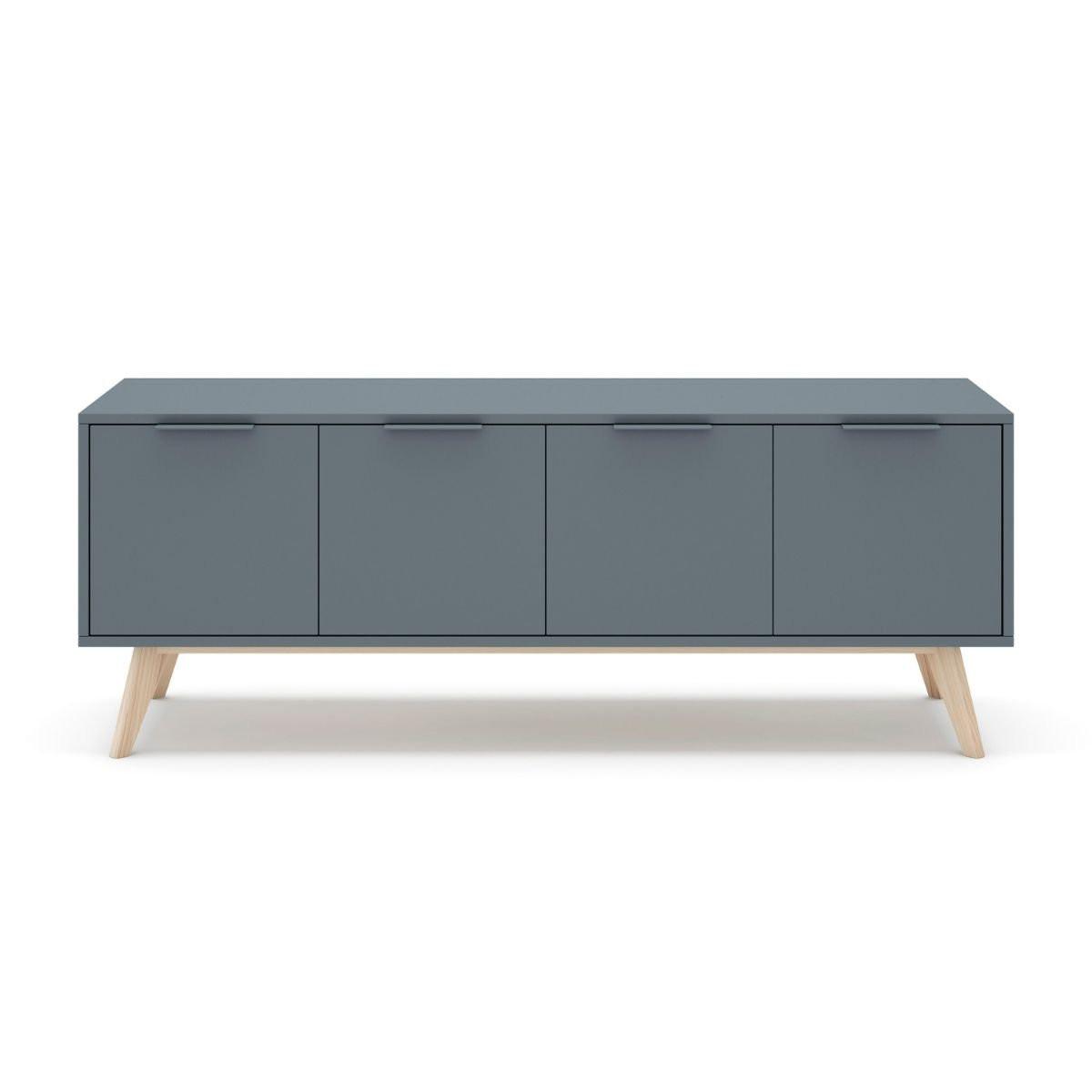 Calicosy TV-Schrank mit 4 Türen L140 cm - Pisco  