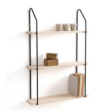 Étagère murale triple pin métal fer L65 cm