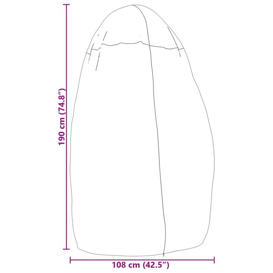 VidaXL Housse de chaise œuf suspendue polyester  