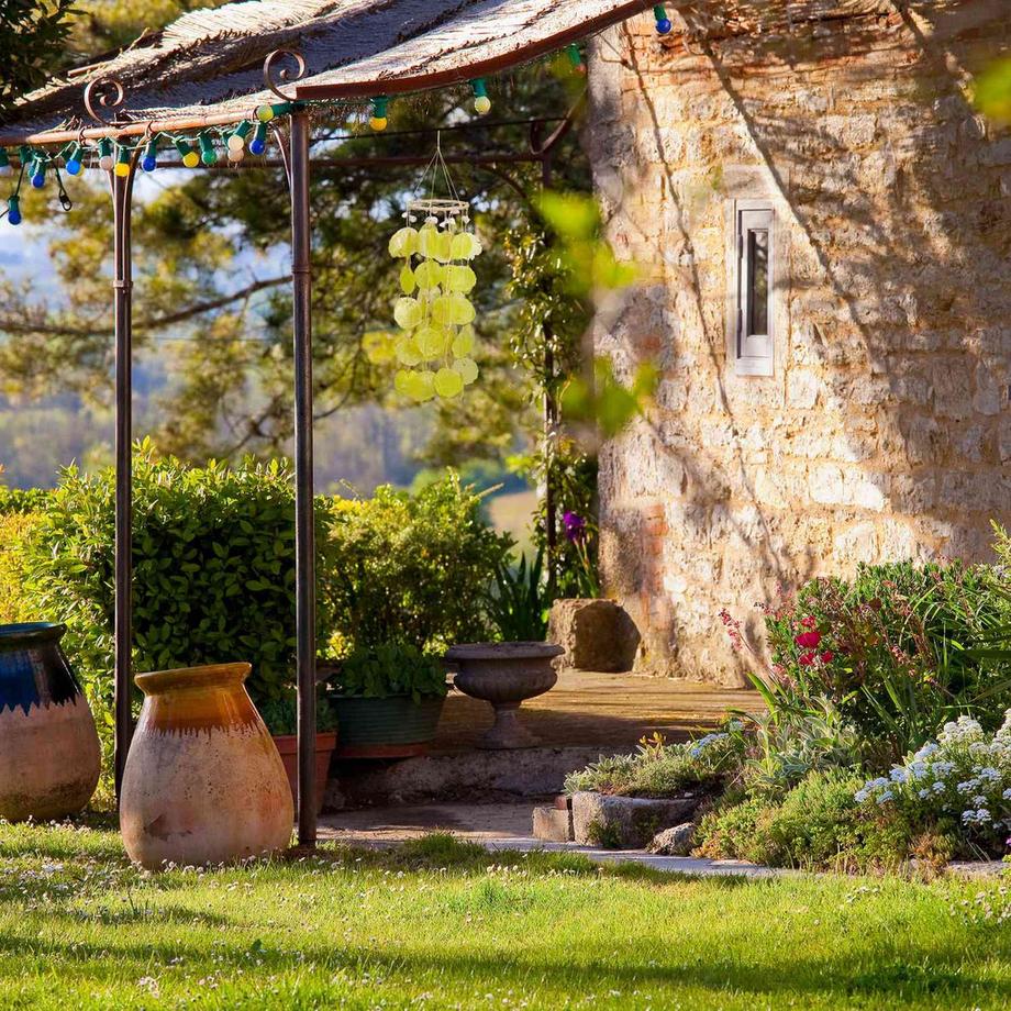 B2X  Capiz-Windspiel mit Traumfänger 