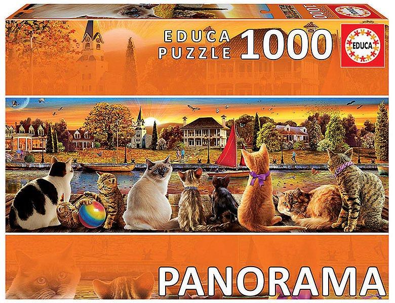 Educa  Puzzle Cats on the Quay (1000Teile) 