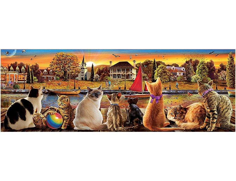 Educa  Puzzle Cats on the Quay (1000Teile) 