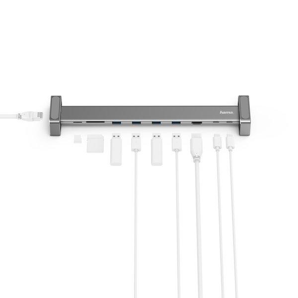 hama  USB-C-Docking-Station 9 Ports Docking station USB-C® 