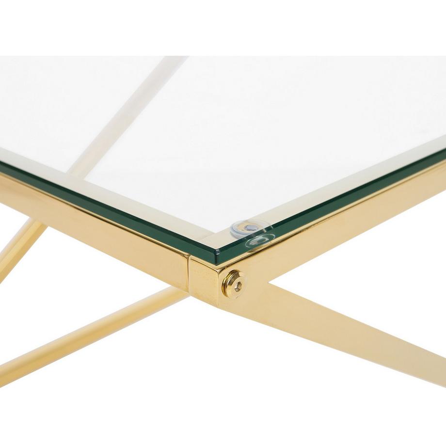 Beliani Tavolino da caffè en Vetro Glamour BEVERLY  