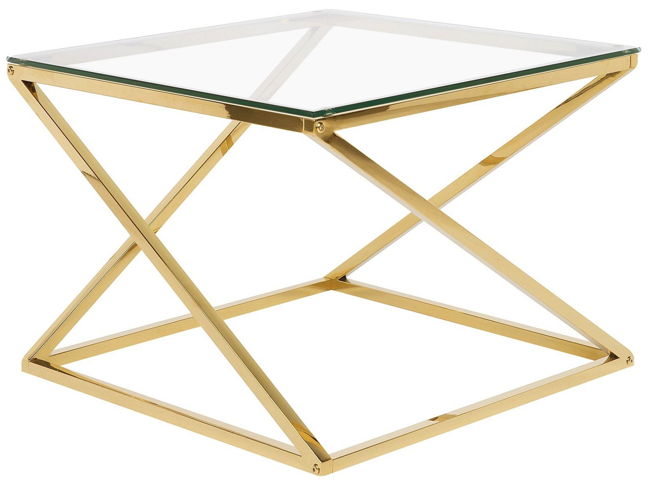 Beliani Table basse en Verre Glamour BEVERLY  