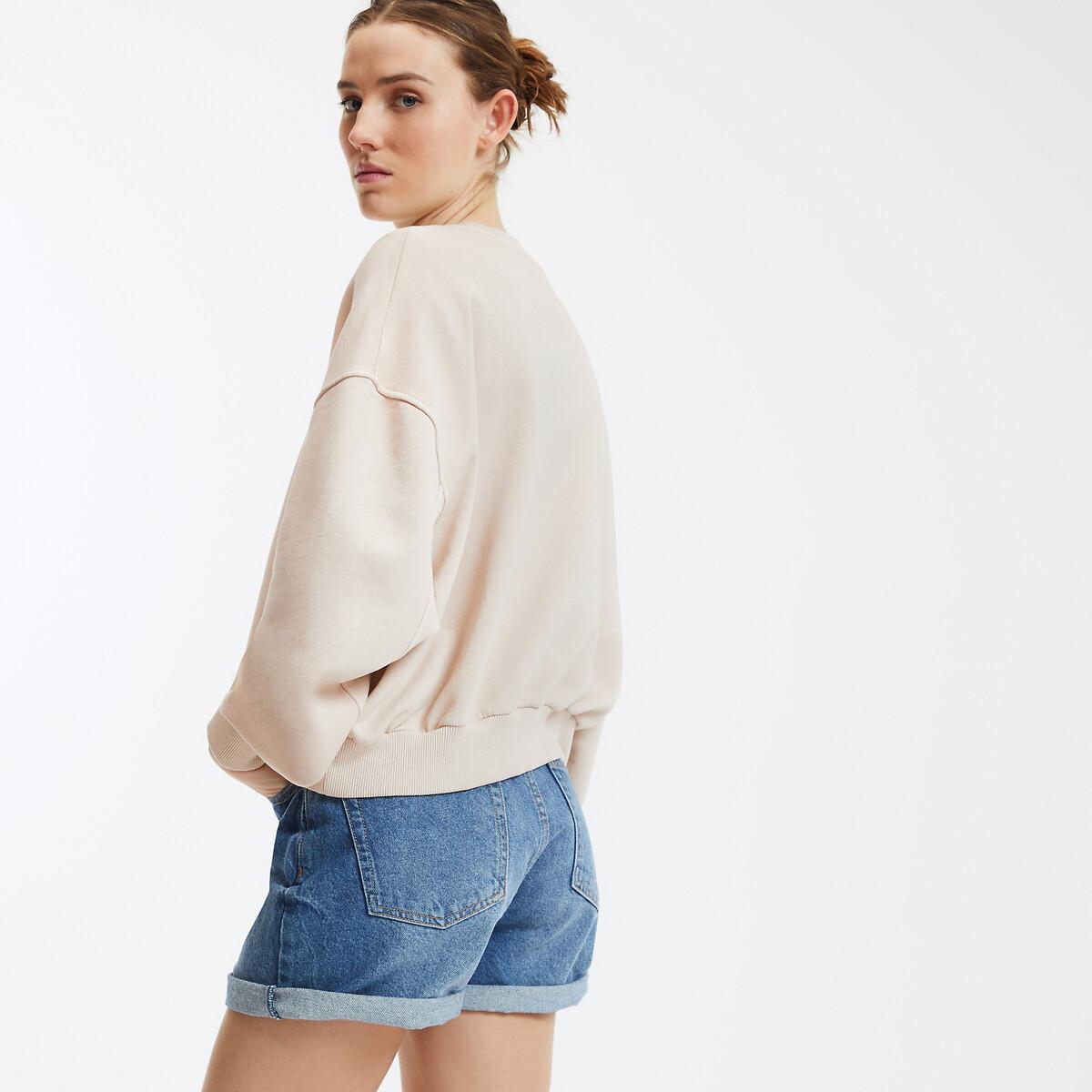 La Redoute Collections Felpa Corta Girocollo  