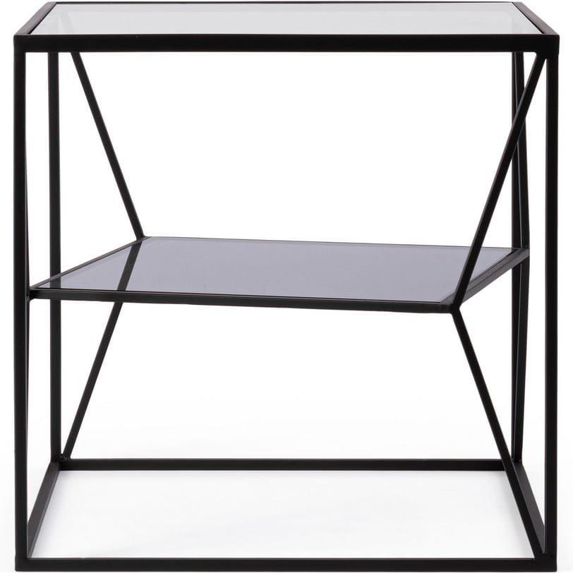 mutoni Table basse Hydra noir 45x45x45  