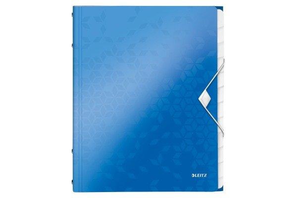 Leitz LEITZ Ordnungsmappe WOW PP A4 46340036 blau 12-teilig  