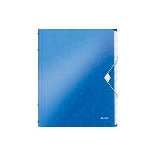 Leitz LEITZ Ordnungsmappe WOW PP A4 46340036 blau 12-teilig  