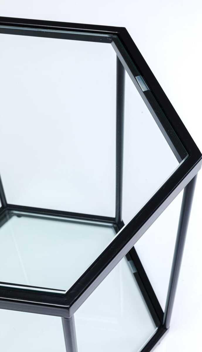 KARE Design Tavolino Comb nero 55  