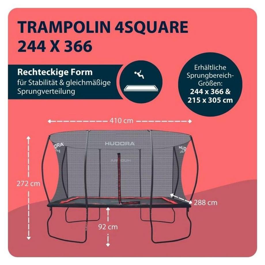 HUDORA  Trampolin 4square 