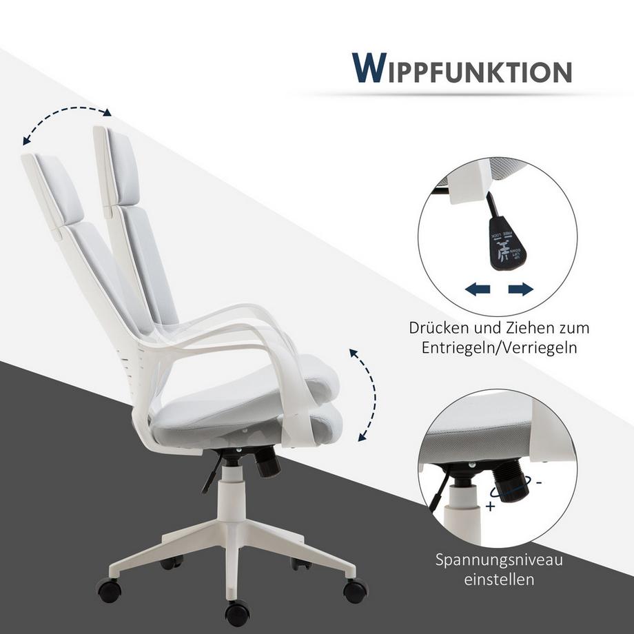 HOMCOM Chaise de bureau  