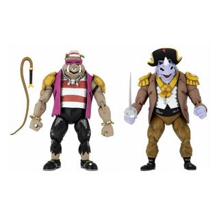 NECA  Teenage Mutant Ninja Turtles: Turtles in Time Actionfiguren erPack Pirate Rocksteady & Bebop 