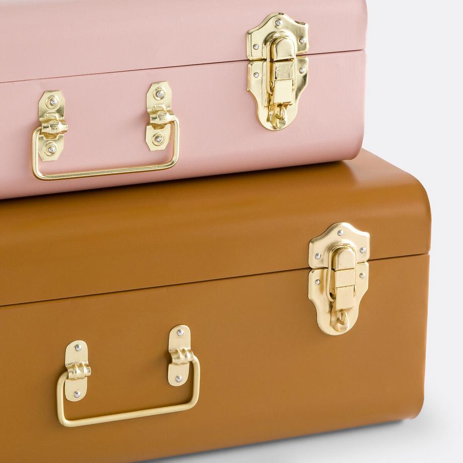 La Redoute Intérieurs Lot de 2 malles en métal  