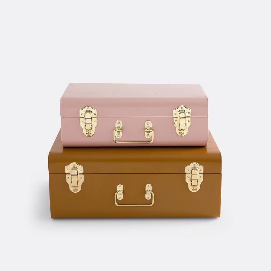 La Redoute Intérieurs Lot de 2 malles en métal  