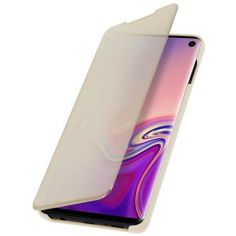 Avizar  Clear View Cover Samsung Galaxy S10 Gold 