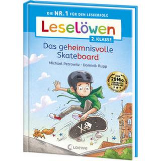 Leselöwen 2. Klasse - Das geheimnisvolle Skateboard Petrowitz, Michael; Loewe Erstlesebücher (Hrsg.); Rupp, Dominik (Illustrationen) Copertina rigida 