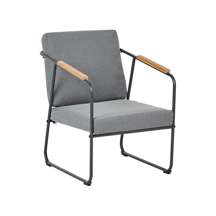 Beliani Set lounge pour jardin en Acier Industriel VEZZANA  