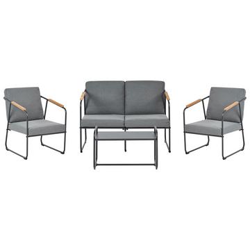 Set lounge pour jardin en Acier Industriel VEZZANA