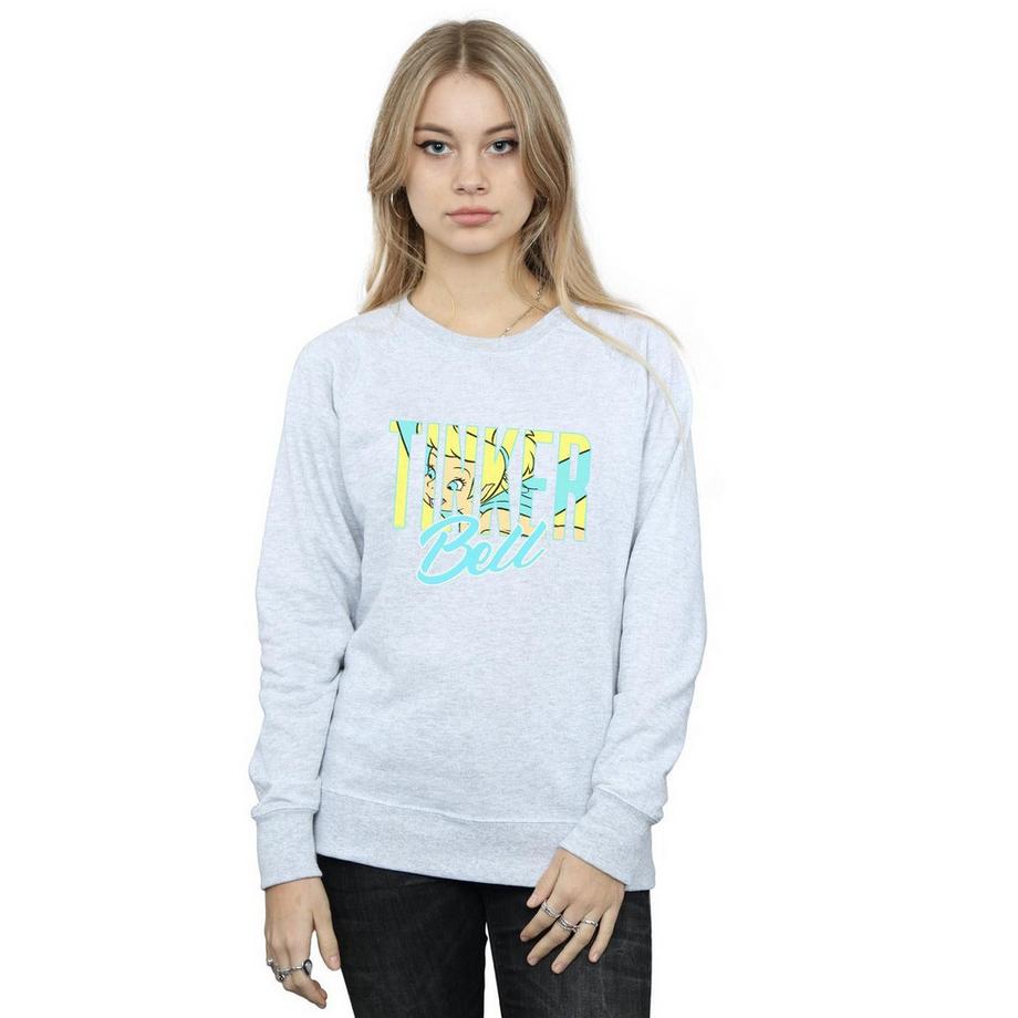 Disney Wording Sweatshirt Col Rond  