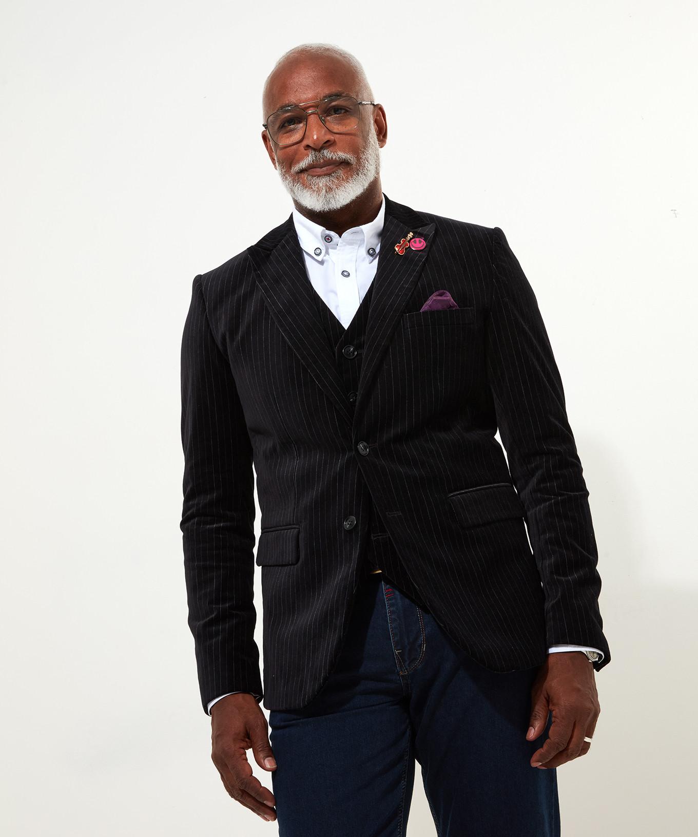 Joe Browns Samt Nadelstreifen Blazer  