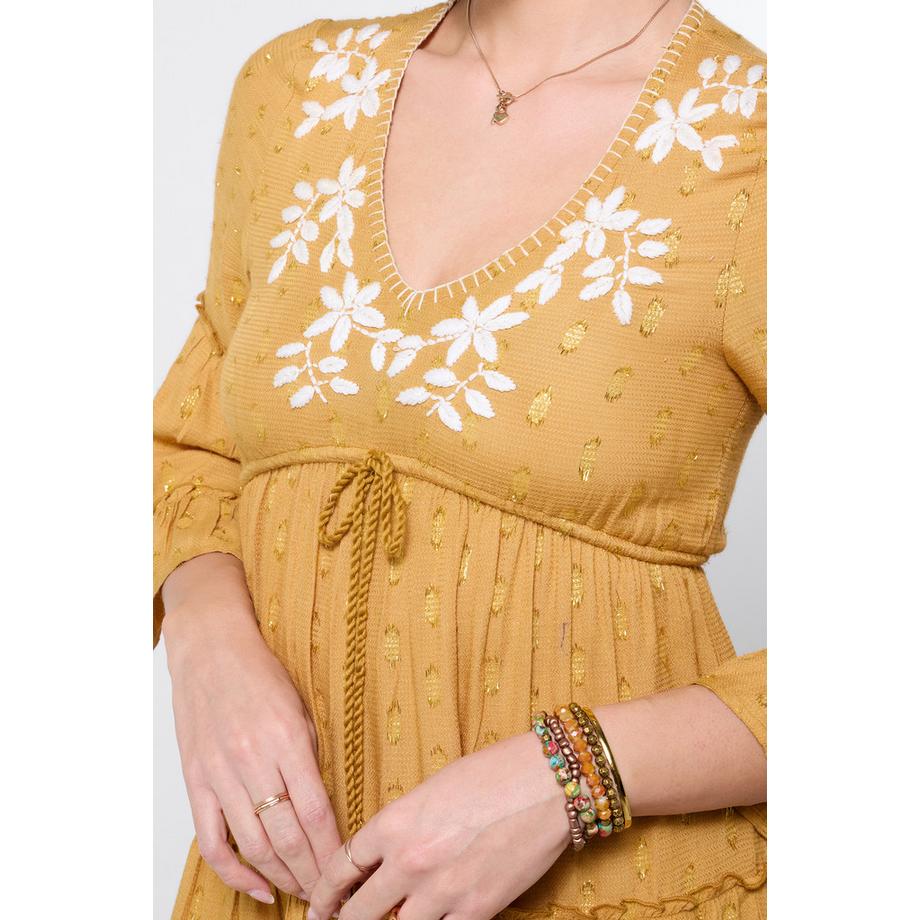 Joe Browns Abito Tunica Ricamato con Dettaglio Lurex  