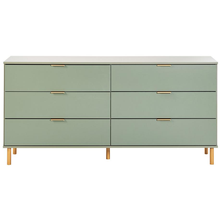 Beliani Kommode mit 6 Schubladen aus Faserplatte  WALPOLE  