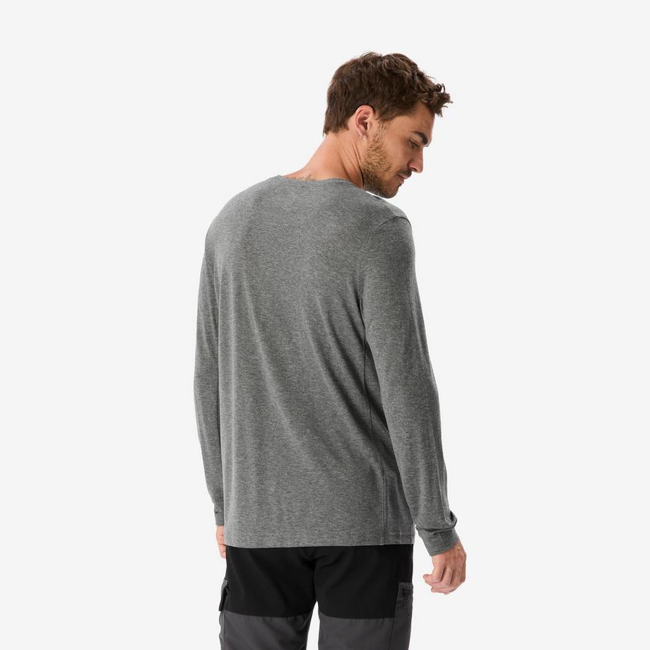 FORCLAZ  T-shirt manches longues en laine mérinos 40 % recyclée homme, Merino Rec Fresh 