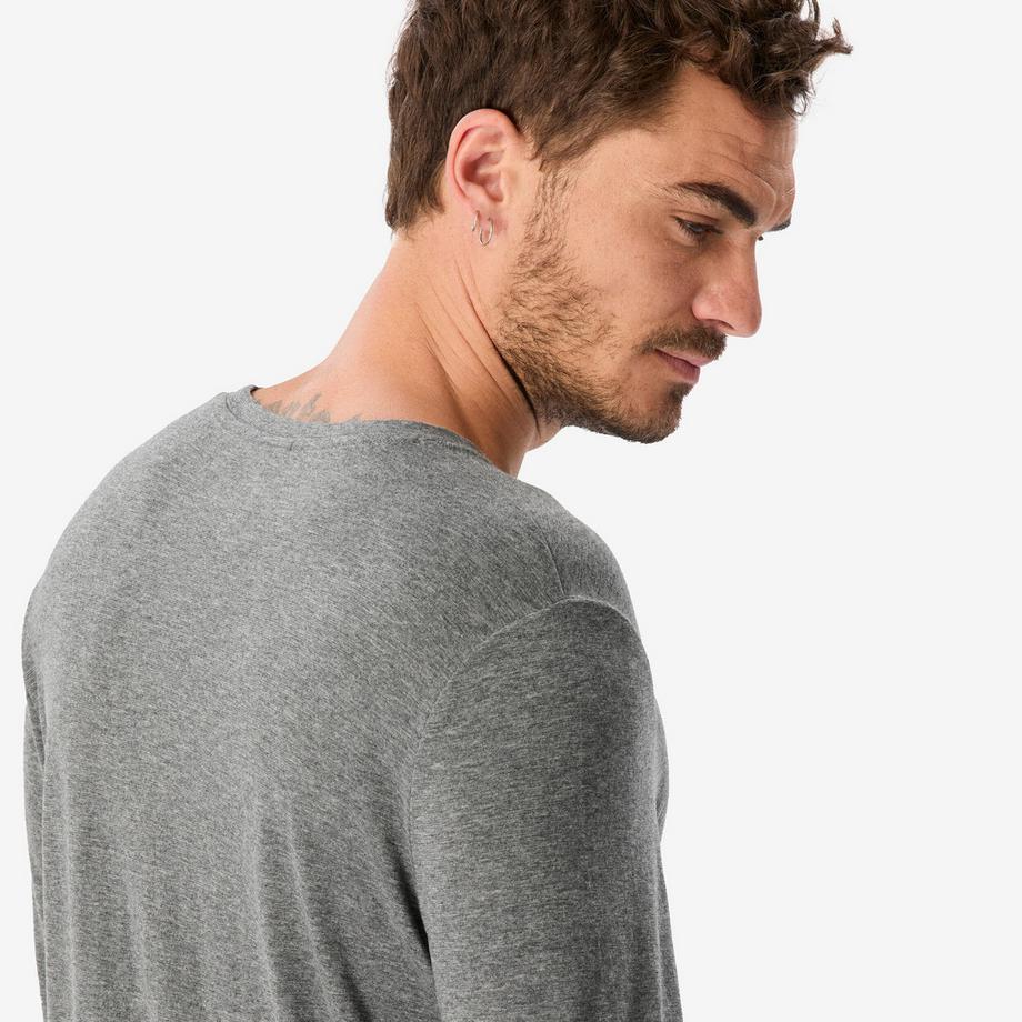 FORCLAZ  T-shirt manches longues en laine mérinos 40 % recyclée homme, Merino Rec Fresh 