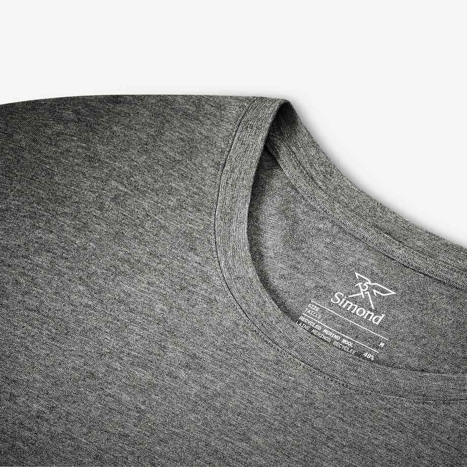 FORCLAZ  T-shirt manches longues en laine mérinos 40 % recyclée homme, Merino Rec Fresh 