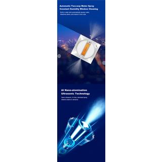 Blue Chilli Automatischer Fensterreiniger mit doppelseitiger Wasser-Sprühfunktion und App-Steuerung  