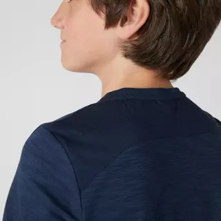 DOMYOS T-shirt coton respirant ENFANT bleu marine enfant  Bleu