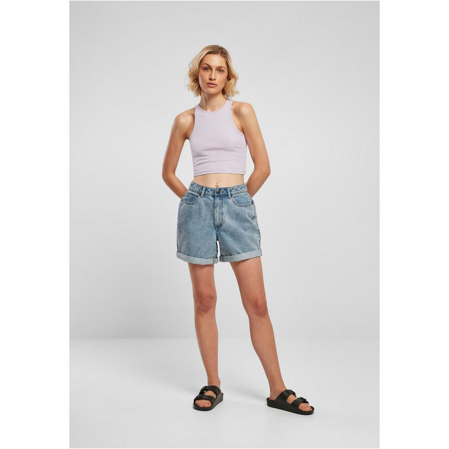 URBAN CLASSICS Geripptes Kurzes Tanktop  