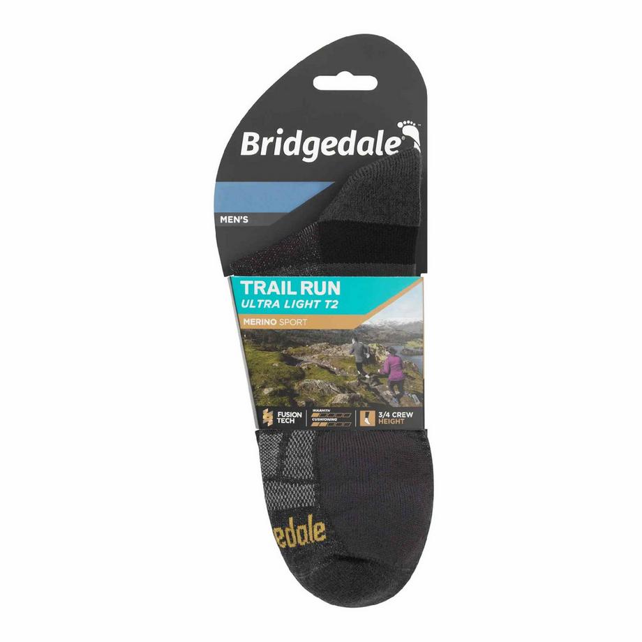 Bridgedale  1 Paio Calzini Corsa Caviglia Ultraleggeri in Lana Merino 