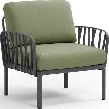 NARDI outdoor Fauteuil de jardin Komodo vert anthracite  