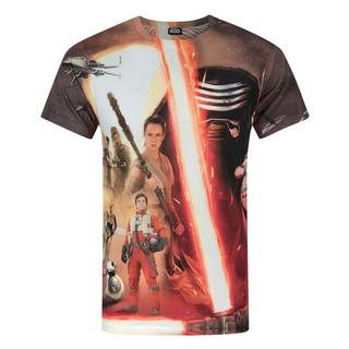 STAR WARS  Force Awakens Heroes & Villains Sublimation TShirt 