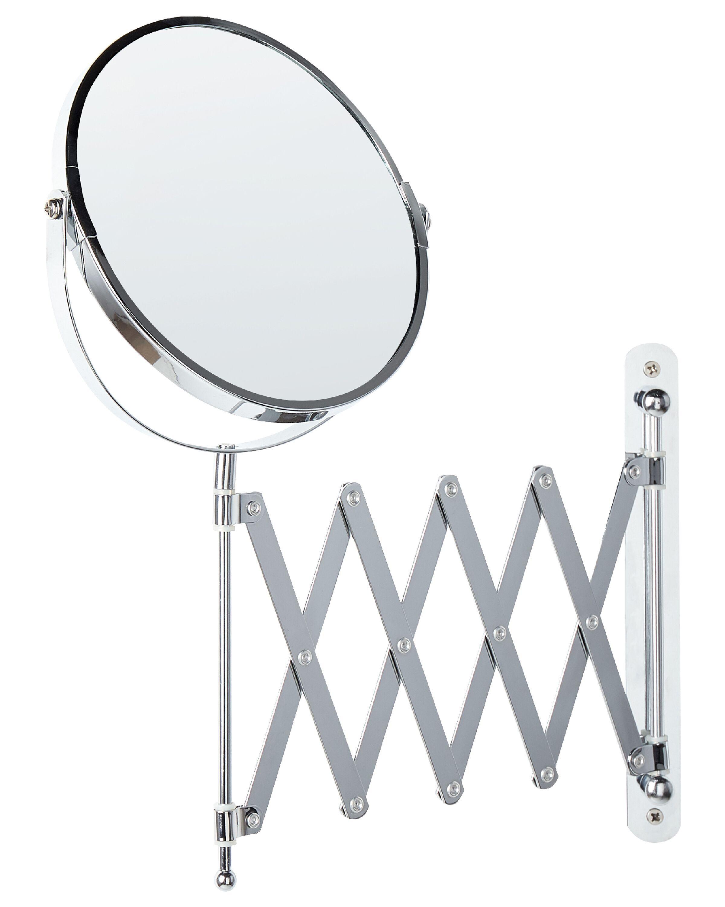 Beliani  Ausziehbarer Wand-Schminkspiegel aus Eisen Retro YVELINES 