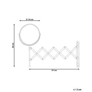 Beliani  Miroir de table en Métal Rétro YVELINES 