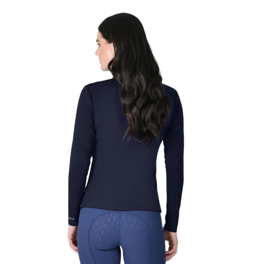 Weatherbeeta Haut De Sport Manches Longues Bambou Fermeture Demi-Zip Cuivre  