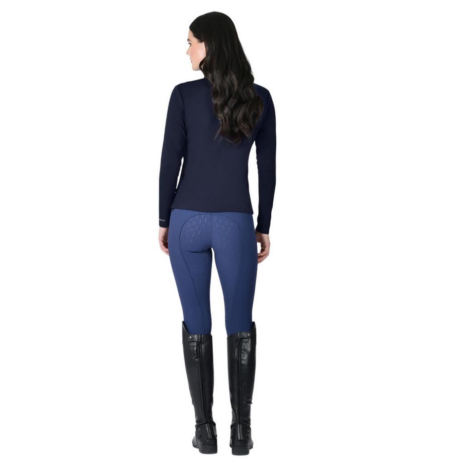 Weatherbeeta Haut De Sport Manches Longues Bambou Fermeture Demi-Zip Cuivre  