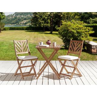 Beliani Lot de 2 coussins pour chaises de jardin en Polyester Scandinave TERNI  