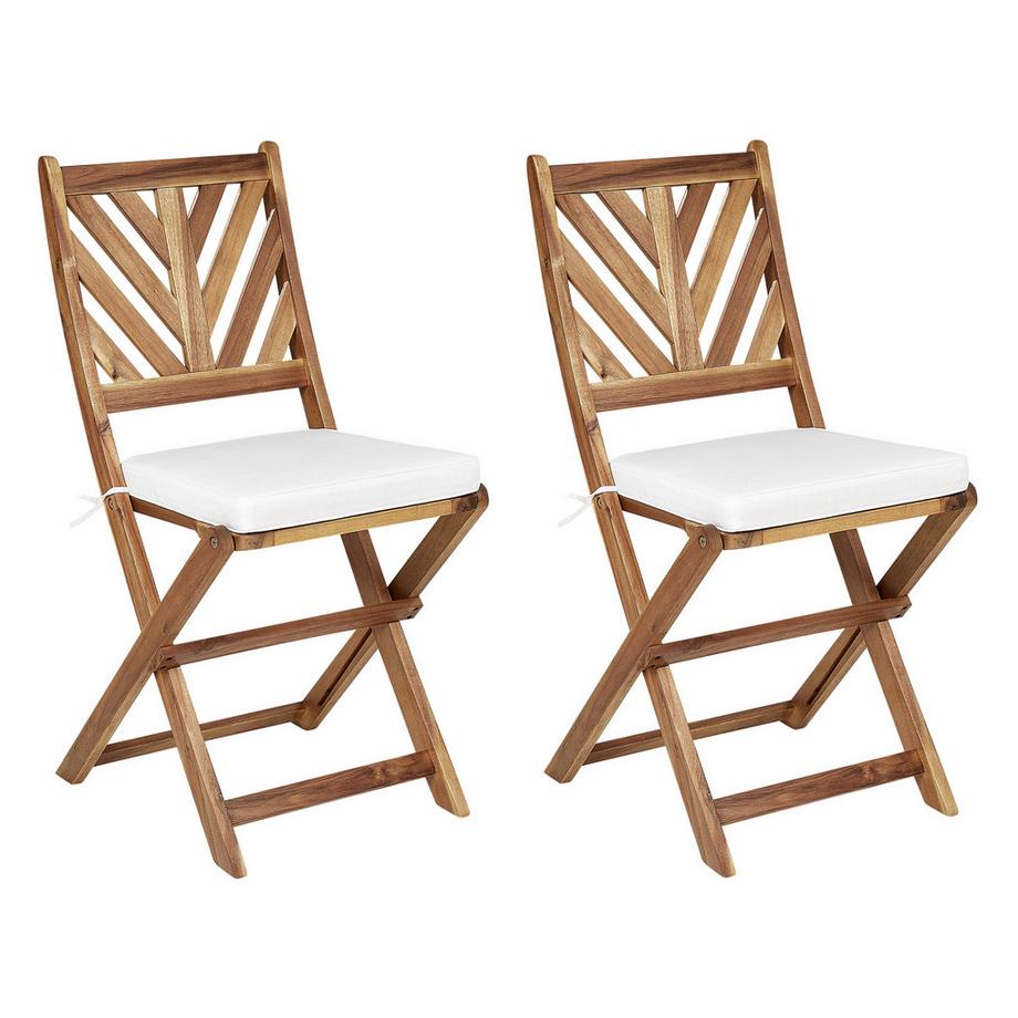 Beliani Set di 2 cuscini per sedie en Poliestere Scandinavo TERNI  