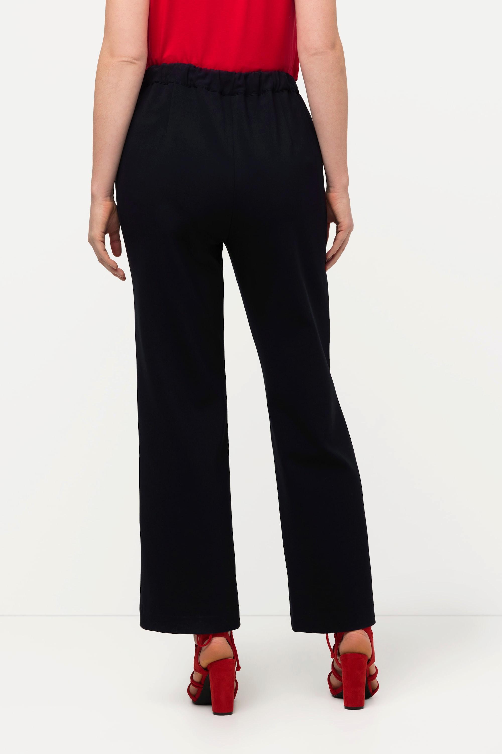 Ulla Popken  Pantalon, jambes larges et droites, ceinture confortable 