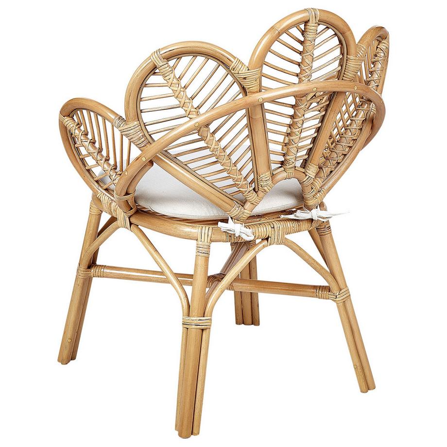 Beliani Sedia Peacock en Rattan Boho FLORENTINE II  