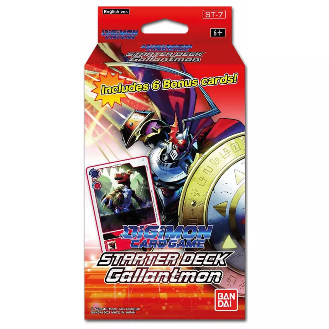 Bandai - Starter Deck Gallantmon ST-7 Digimon Card Game EN, Multicolor