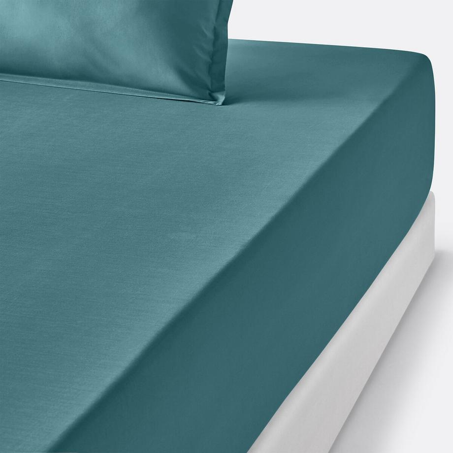Drap housse en percale de coton