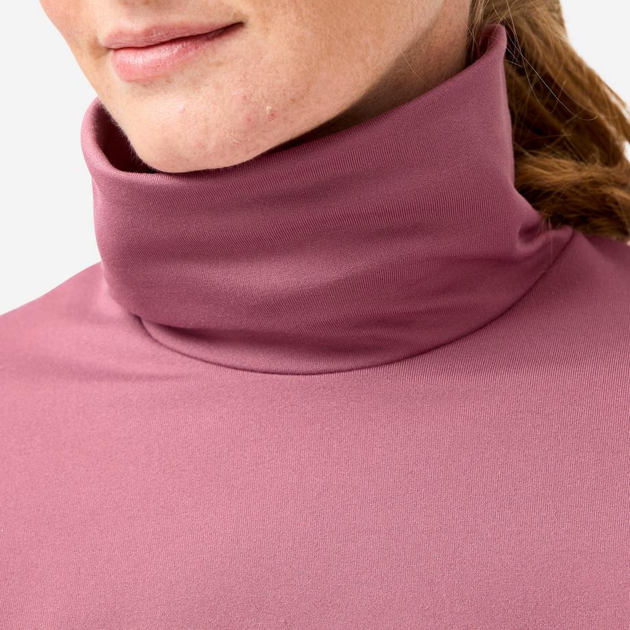 INESIS  Sous-pull thermique femme col roulé polyester 