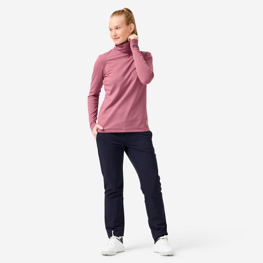 INESIS  Sous-pull thermique femme col roulé polyester 