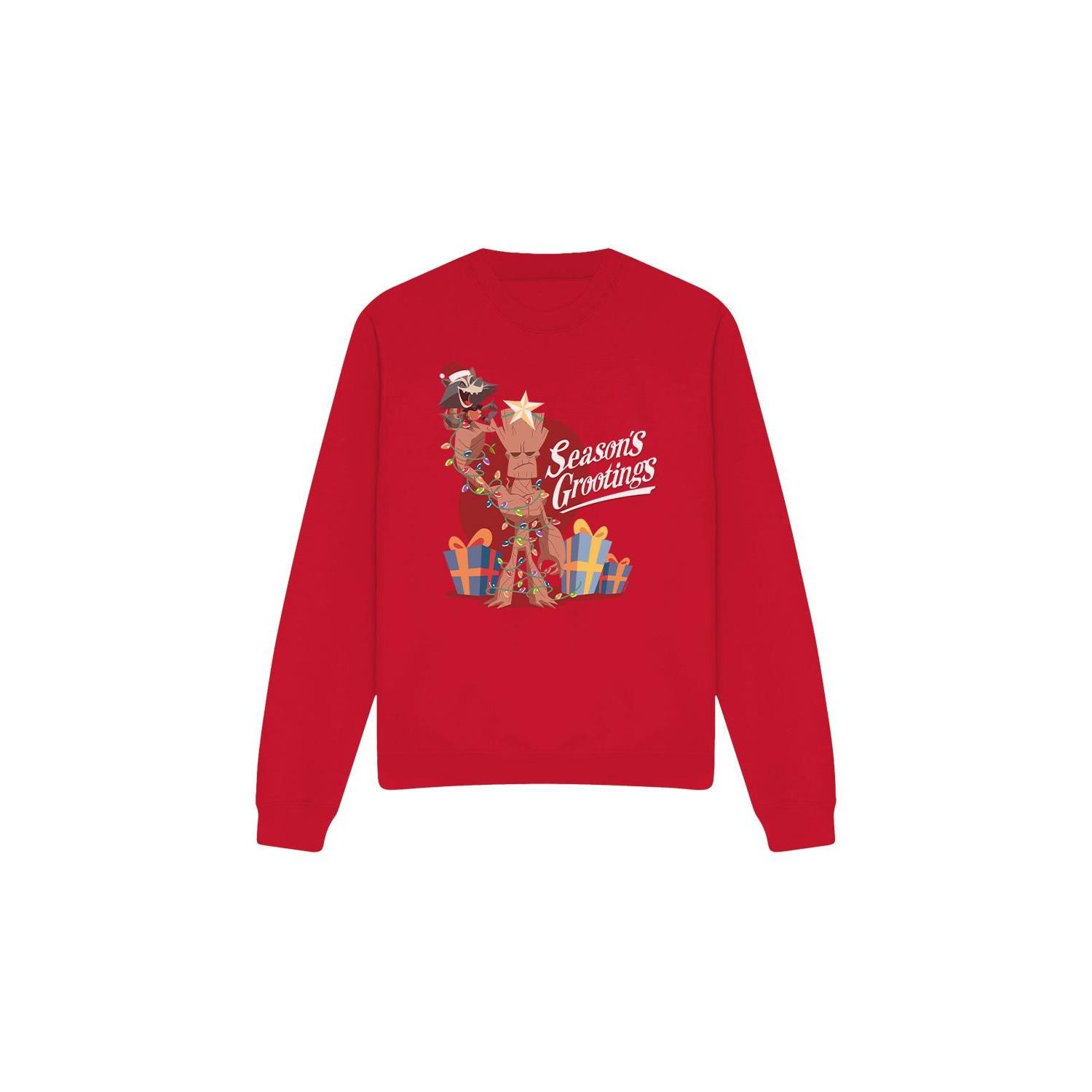 Guardians Of The Galaxy  Seasons Grootings Sweatshirt 