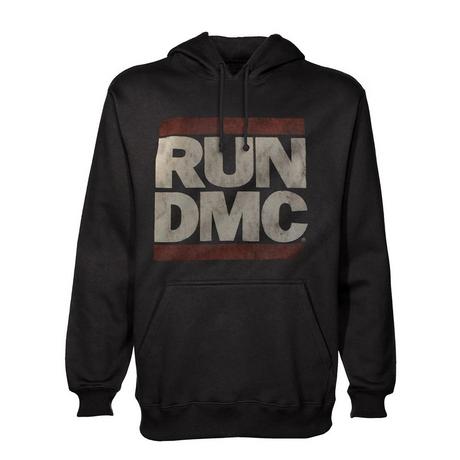 Run DMC Logo Felpa con Cappuccio Pullover  